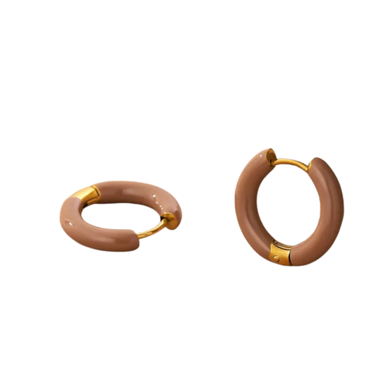 Argollas Minimalistas Acero Titanio