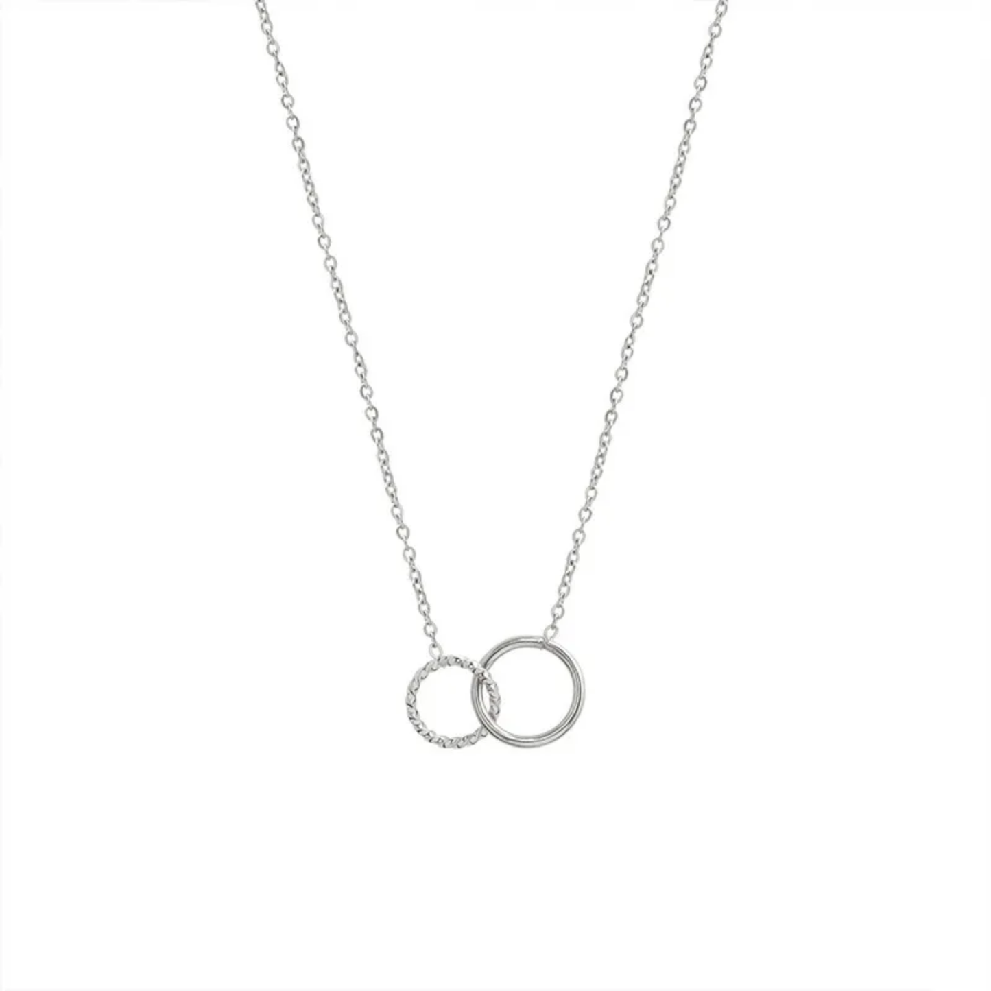 Collar Doble Aro Acero Titanio