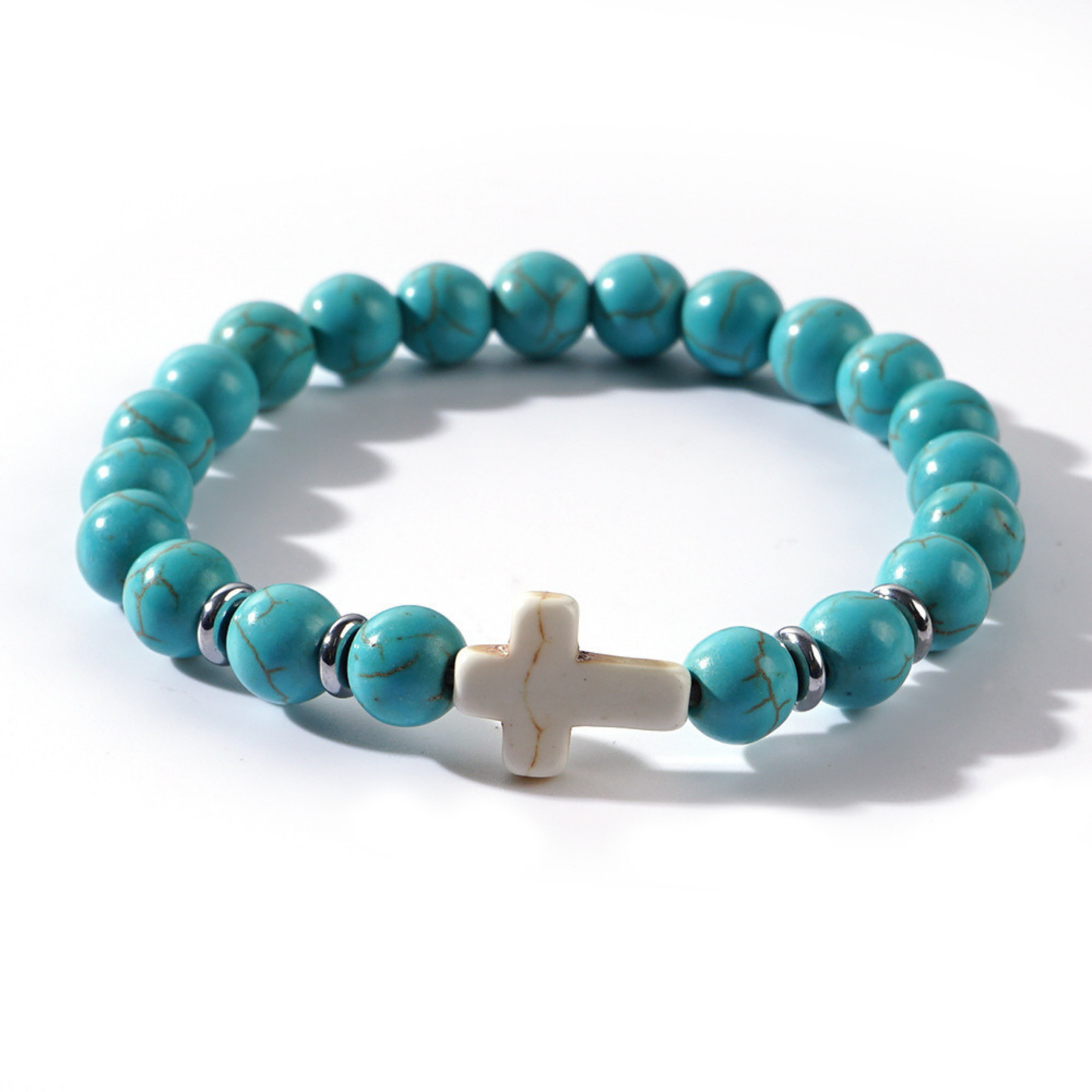 Pulsera Religiosa Piedras Semipreciosas