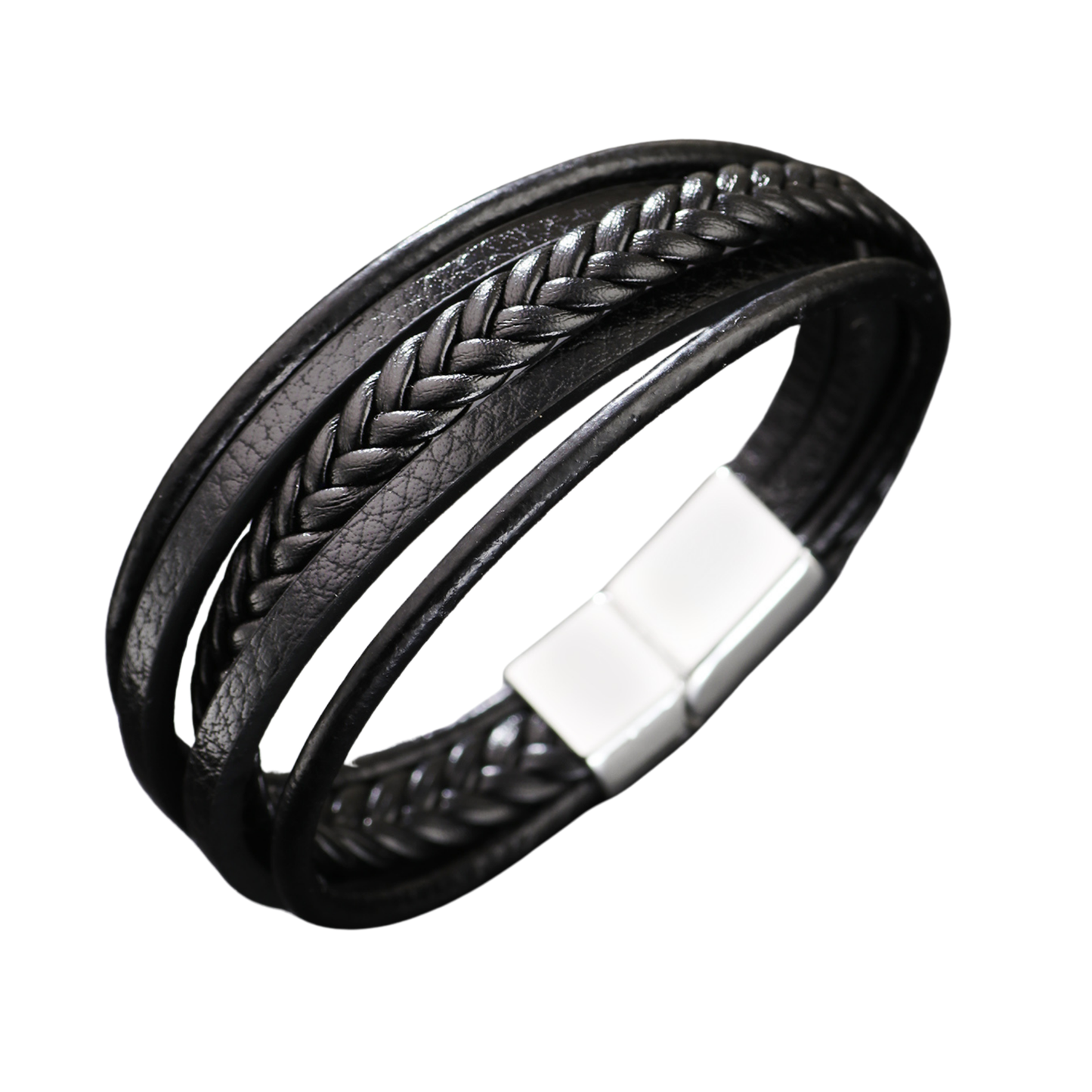 Pulsera Hombre Sencilla Cuero Sintético