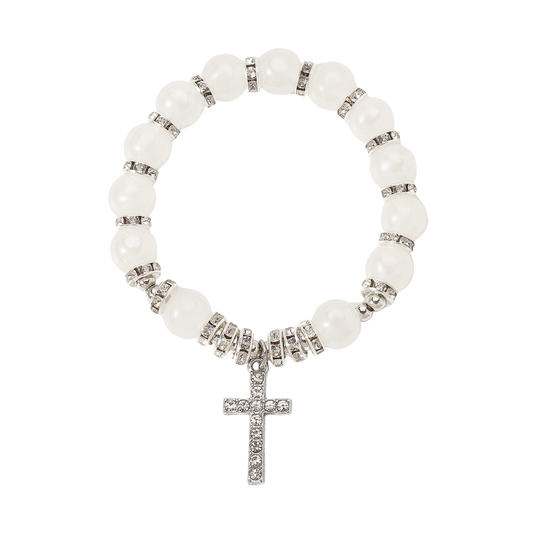 Pulsera Religiosa Cuencas Vidrio