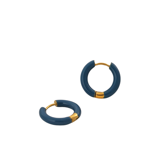 Argollas Minimalistas Acero Titanio