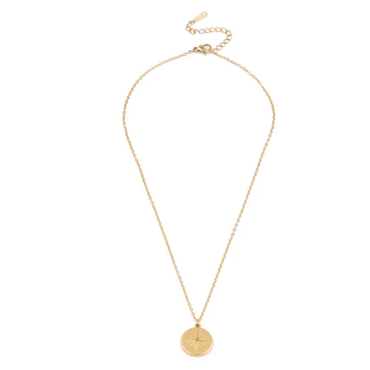 Collar Medallón San Benito Acero Inoxidable