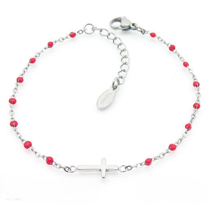 Pulsera Acero Inoxidable Cuencas Cruz