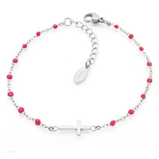 Pulsera Acero Inoxidable Cuencas Cruz