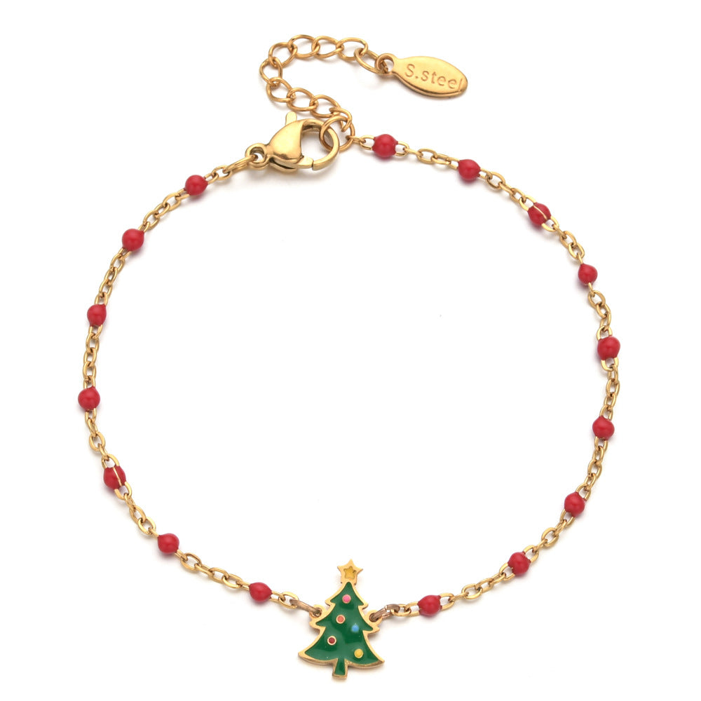 Pulsera Acero Inoxidable Cuencas Navideñas